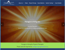 Tablet Screenshot of paragonpilatespt.com
